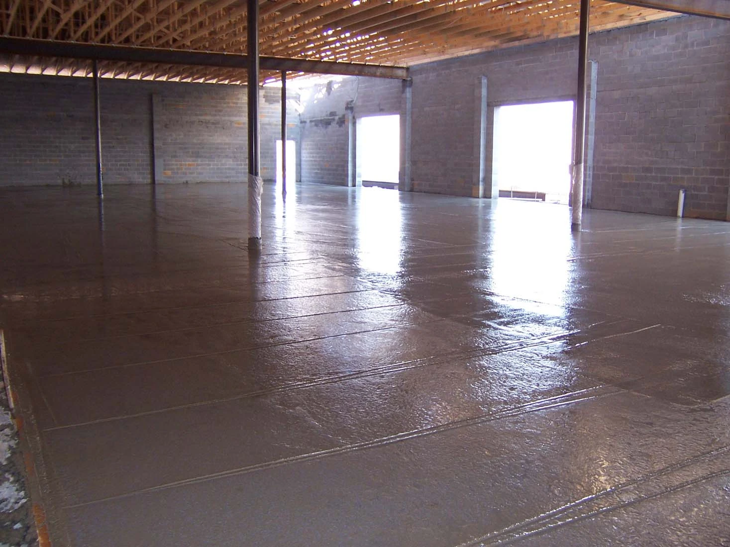 Structural concrete foundation wall installed for a Maryland construction project
